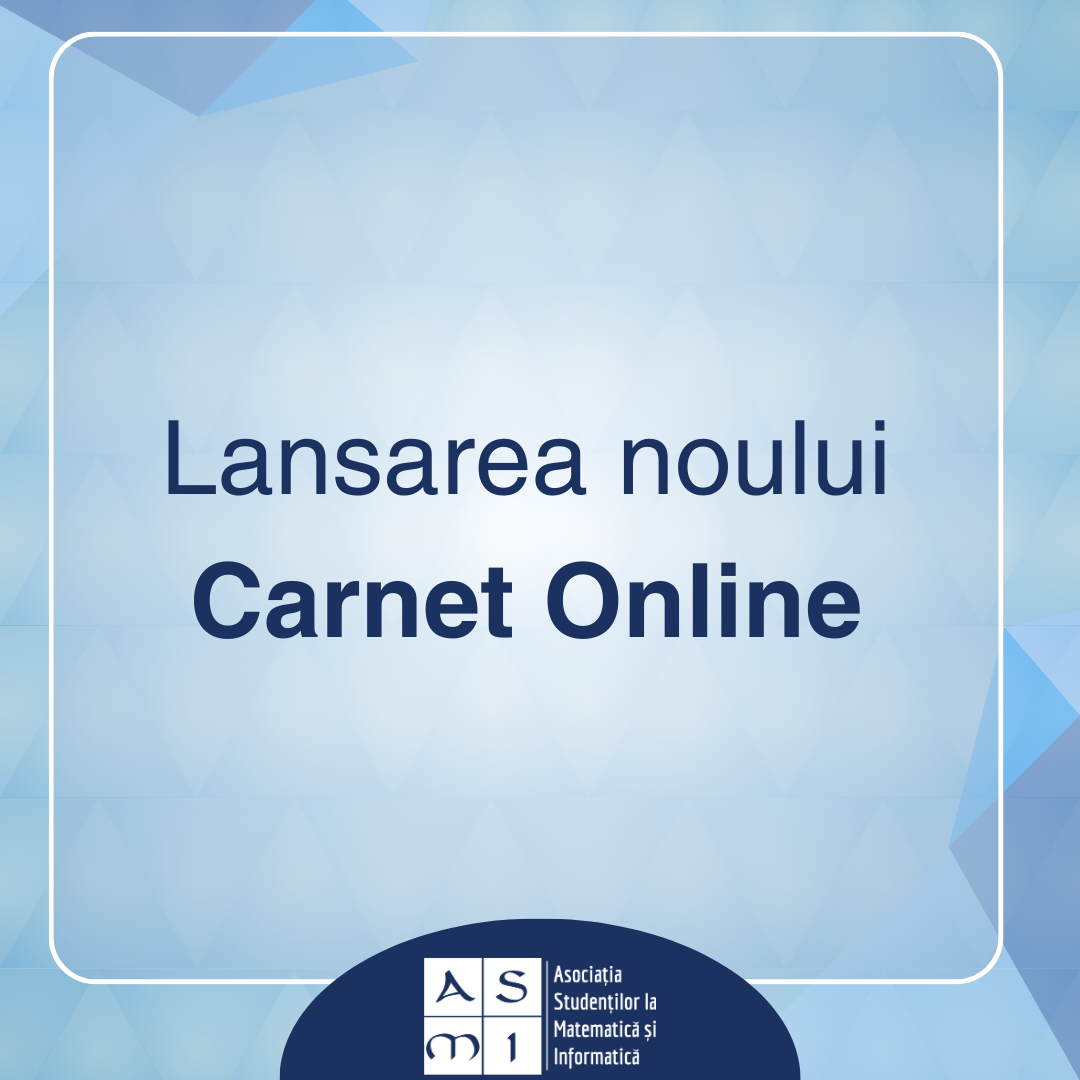 Lansarea noului Carnet Online